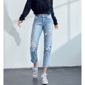 Aries Mid Rise Boyfriend Jeans